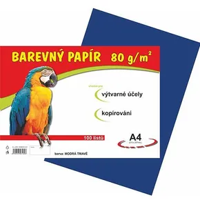 papier pre výtvarnú výchovu A4/100/80g tmavomodrý
